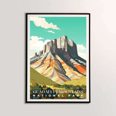 Guadalupe Mountains National Park Poster, Travel Art, Office Poster, Home Decor | S3 - image2